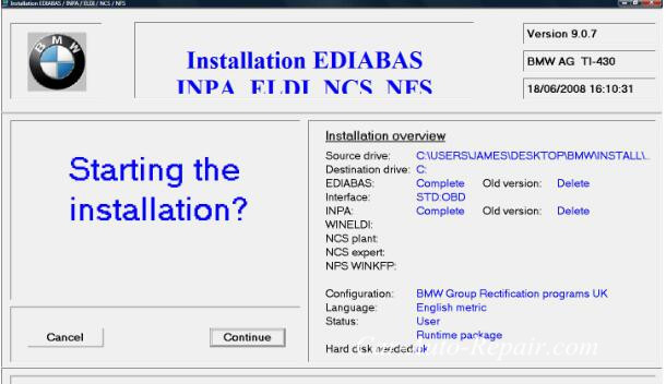 bmw inpa ediabas install windows 8