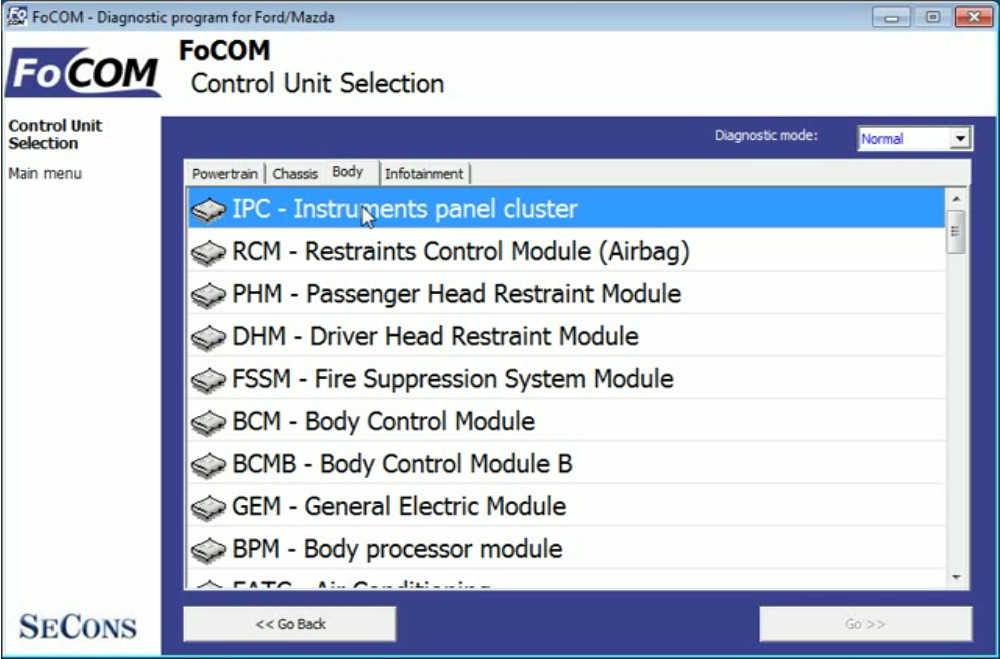 FoCOM Ford obd Software
