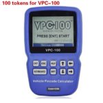 100 Tokens for VPC-100 Hand-Held Vehicle Pin Code Calculator