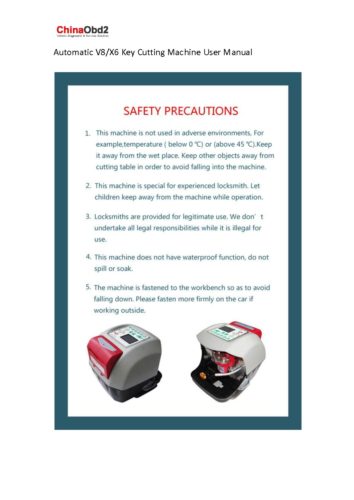 automatic-v8-x6-key-cutting-machine-user-manual