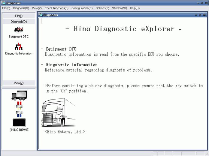 Hino Diagnostic Explorer & Reprog Manager 3.1.6 Free Download