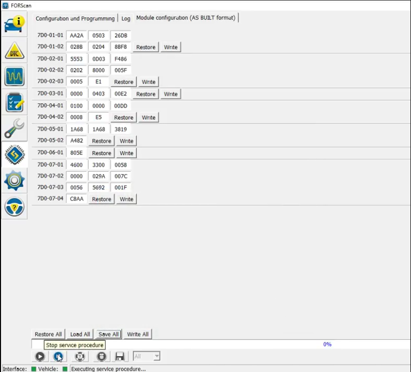 How to Use FORScan to Backup Module Data File