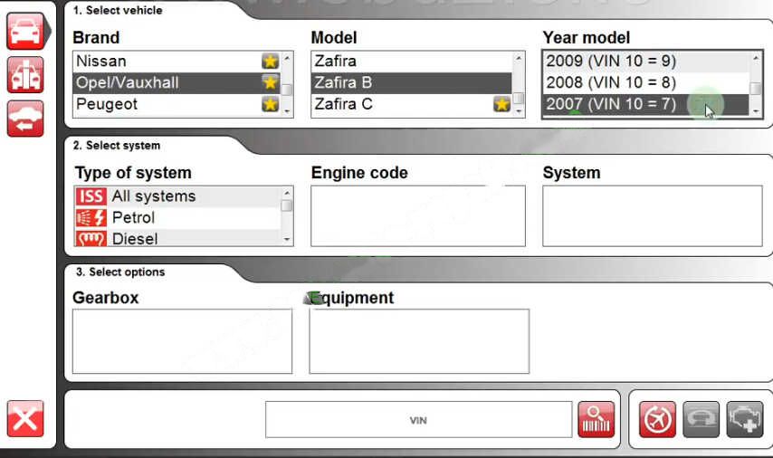 Delphi DS150E Car Read and Clear Trouble Codes for Opel Zafira B 2007
