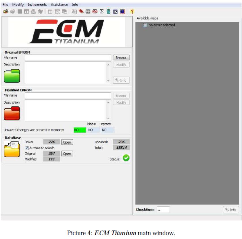 ECM Titanium Load Original File Read From an Engine Control Unit (ECU)