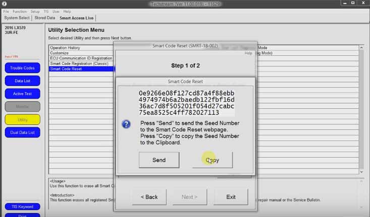 Model code toyota techstream