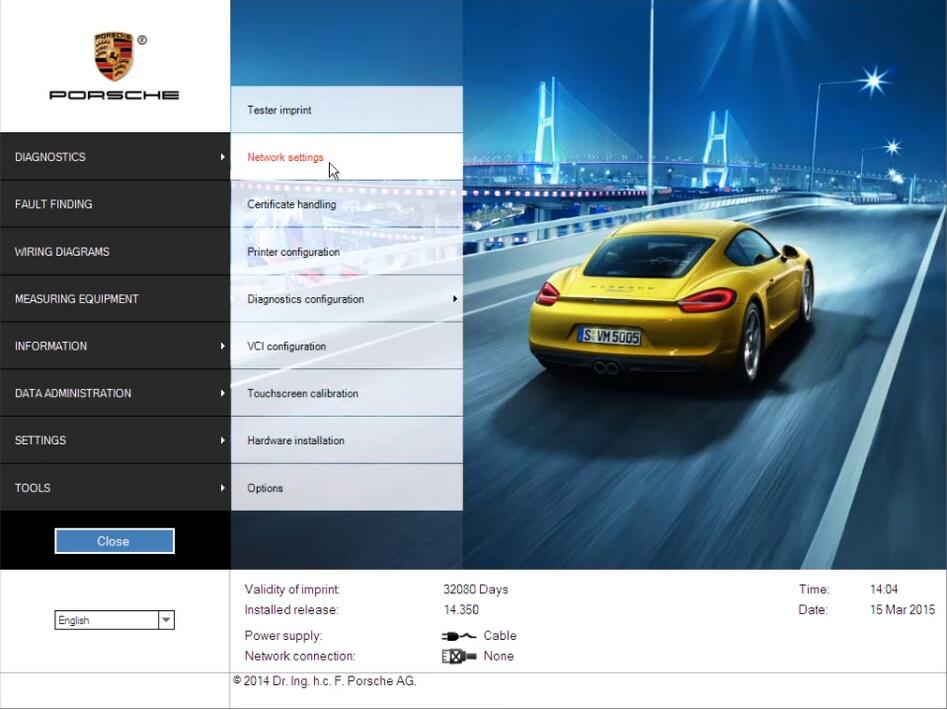 How to Set LAN Network for Porsche PIWIS II Software