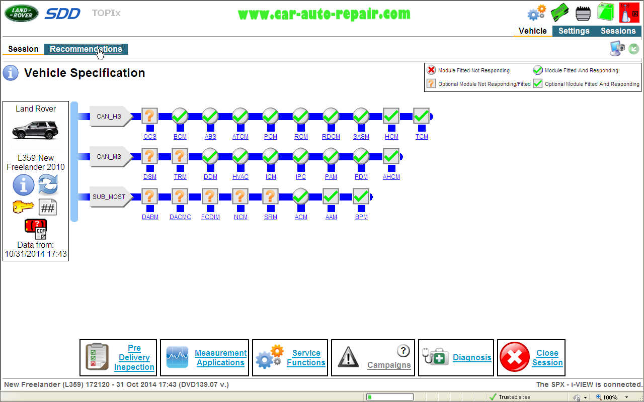 JLR SDD Datalogger Function Operations Guide