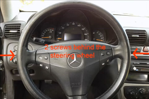 2003 mercedes c230 kompressor steering wheel