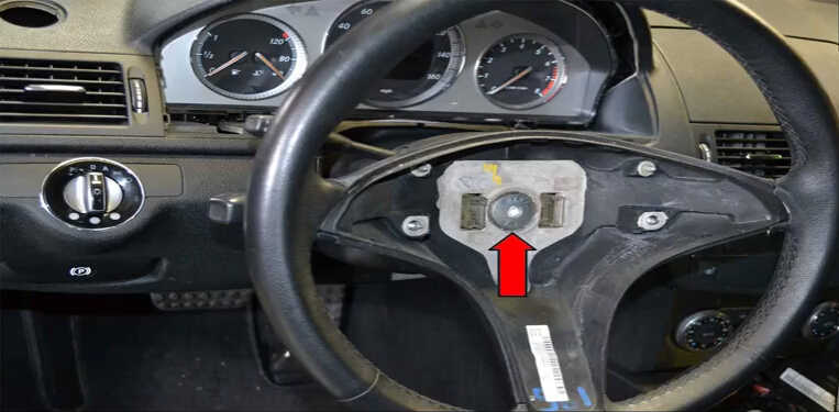 Mercedes Benz W204 Steering Wheel Airbag Removal Guide