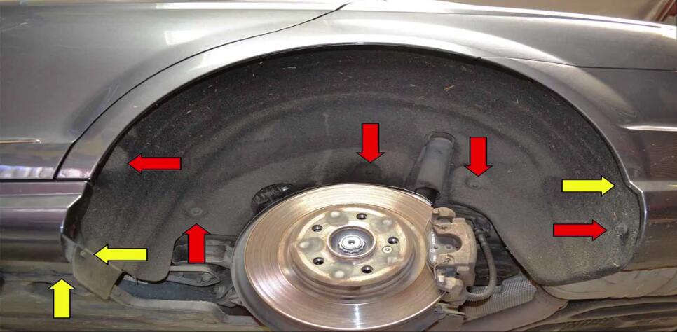 Mercedes Benz W204 Wheel Well Liner Removal Guide