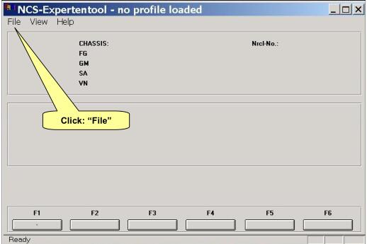 how do you import profiles into ncs expert so they show up as options