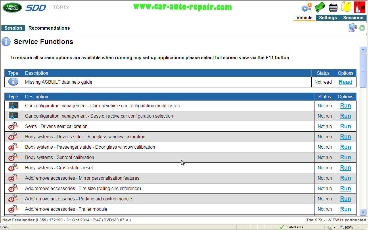 How to Reset Service Interval for Land Rover L359 by JLR SDD