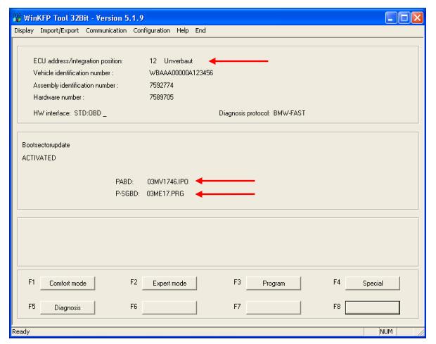 WinKFP Expert Mode Programming Configuration