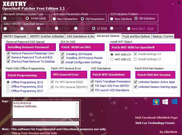 Xentry OpenShell Patcher Edition v3.3 Download for Win 7/8/10