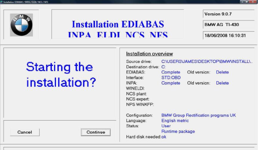 How to Install BMW INPA Software on Win XP /Win 7/ Win 8/Win 10