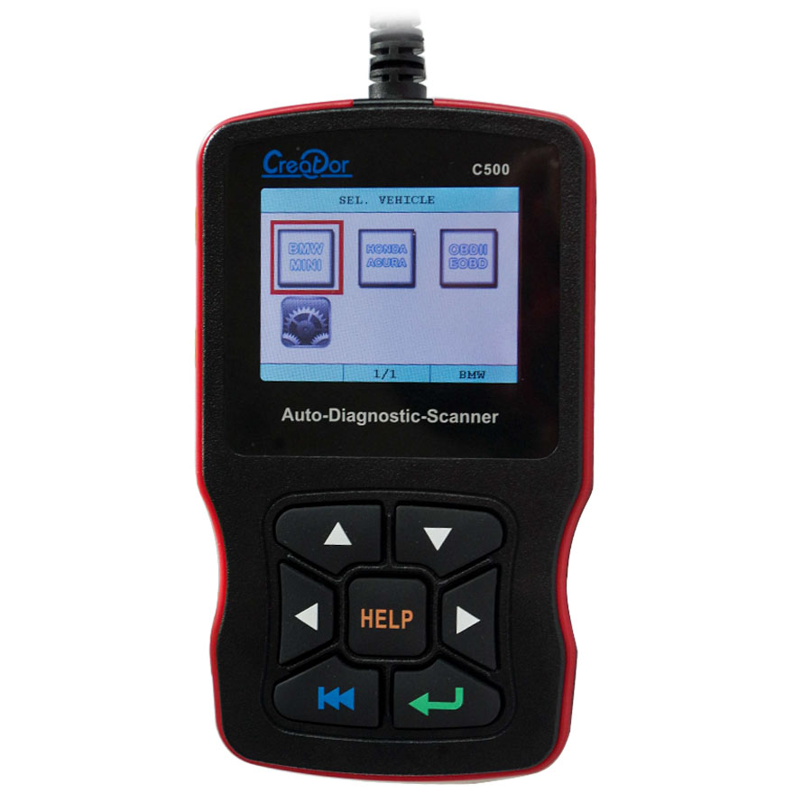 Newest Creator C500 Auto Diagnostic Scanner for OBDII / EOBD / BMW/ Honda/ Acura