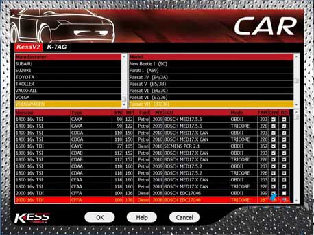 How to read EDC17C64 ECU by KESS V2