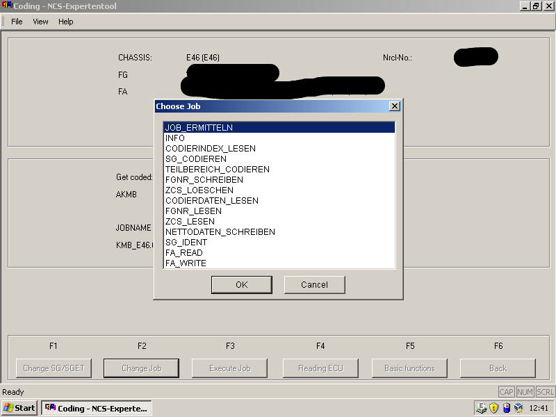 BMW E46 Type Pressure Monitoring Coding by INPA NCS Expert