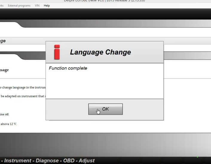 Delphi DS150E Change InstrumentDashboard Language for Audi A3 (10)