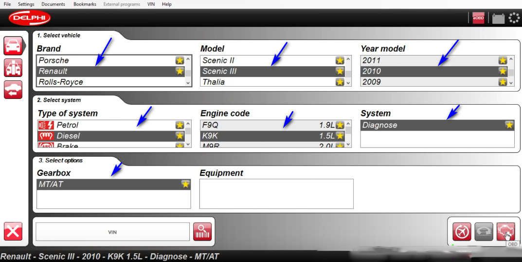 renault megane obd software