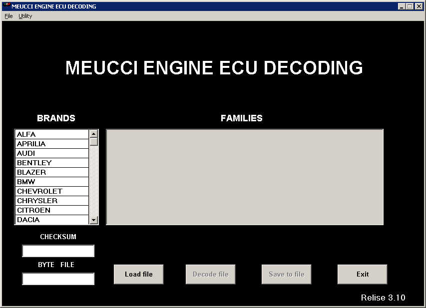 Meucci引擎ECU解码免费下载