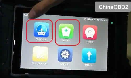 How to use EUCLEIA TabScan S8 for car’s service reset function?