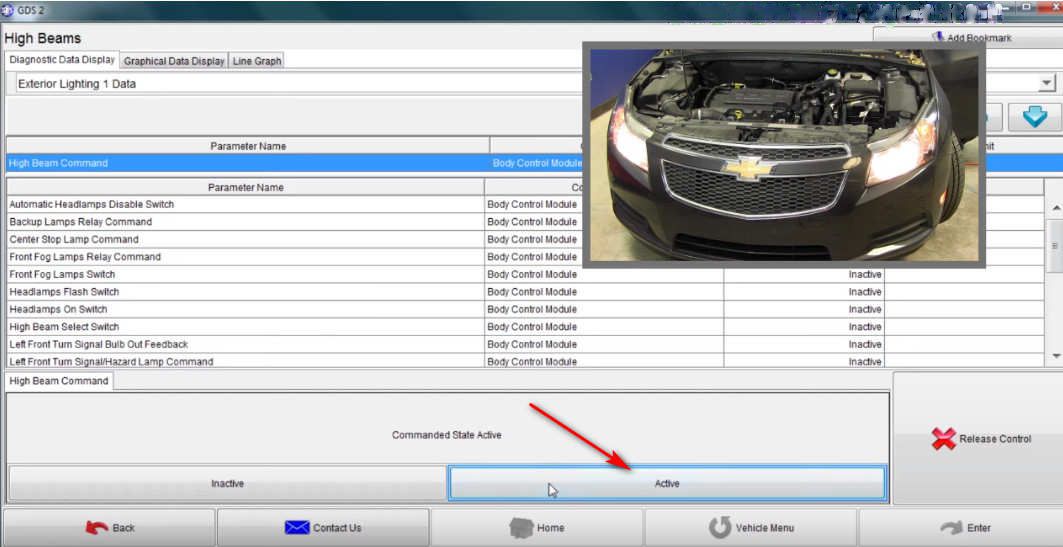 How to Use GM GDS2 Perform Bi-directional Controls (11)