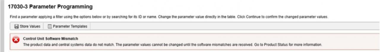 Volvo PTT Invalid Parameter Values Operation Guide (4)