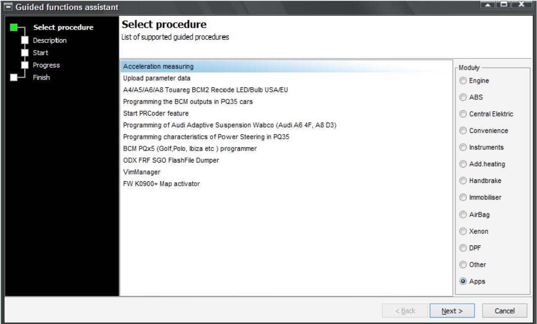 VCP System Acceleration Time Measurements for VW