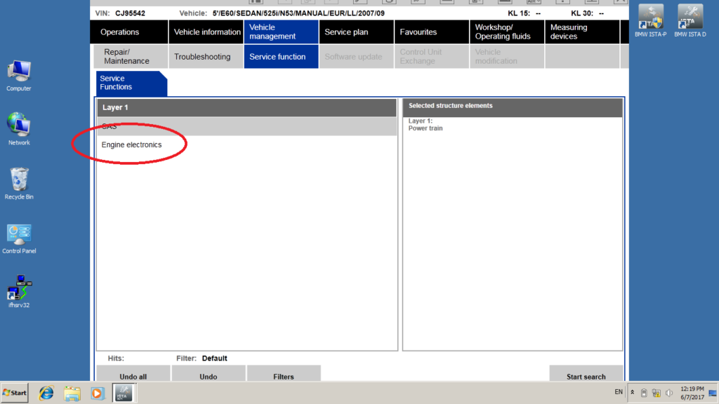 How to do BMW engine re-adaptation using ISTA D or ISTA+