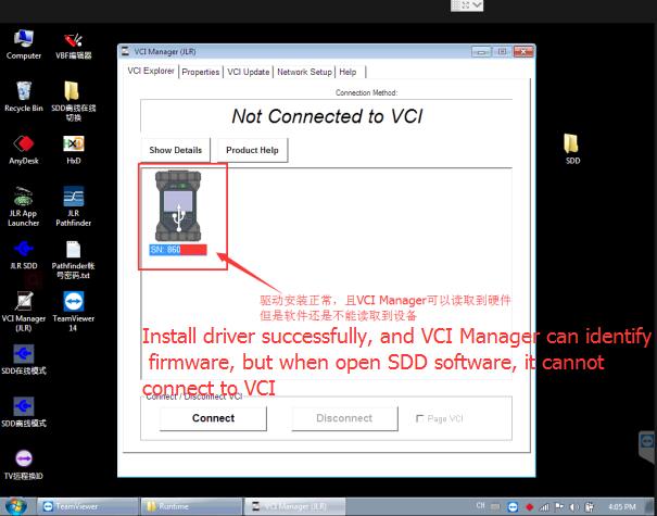 How to Solve JLR DoiP VCI Cannot Connect to SDD Software