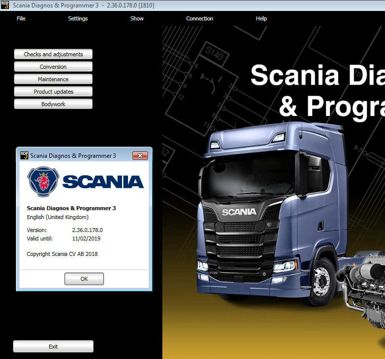 Scania VCI3 Diagnostic and Programming Software Scania SDP3 V2.40 V2.39 V2.36  Free Download
