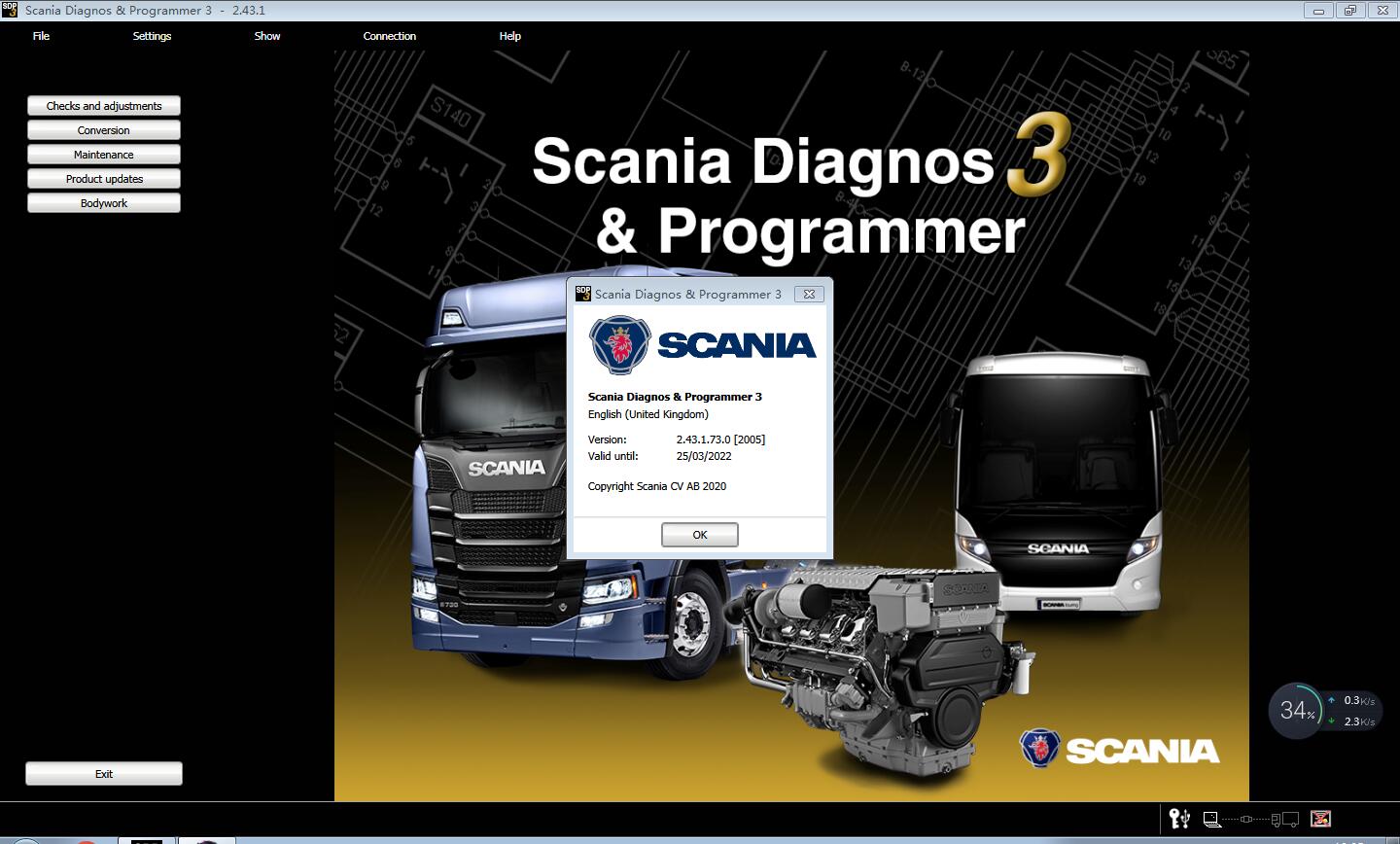 Scania Diagnos & Programmer 3 Version 2.43.1 SDP3  V2. 43.1 is available