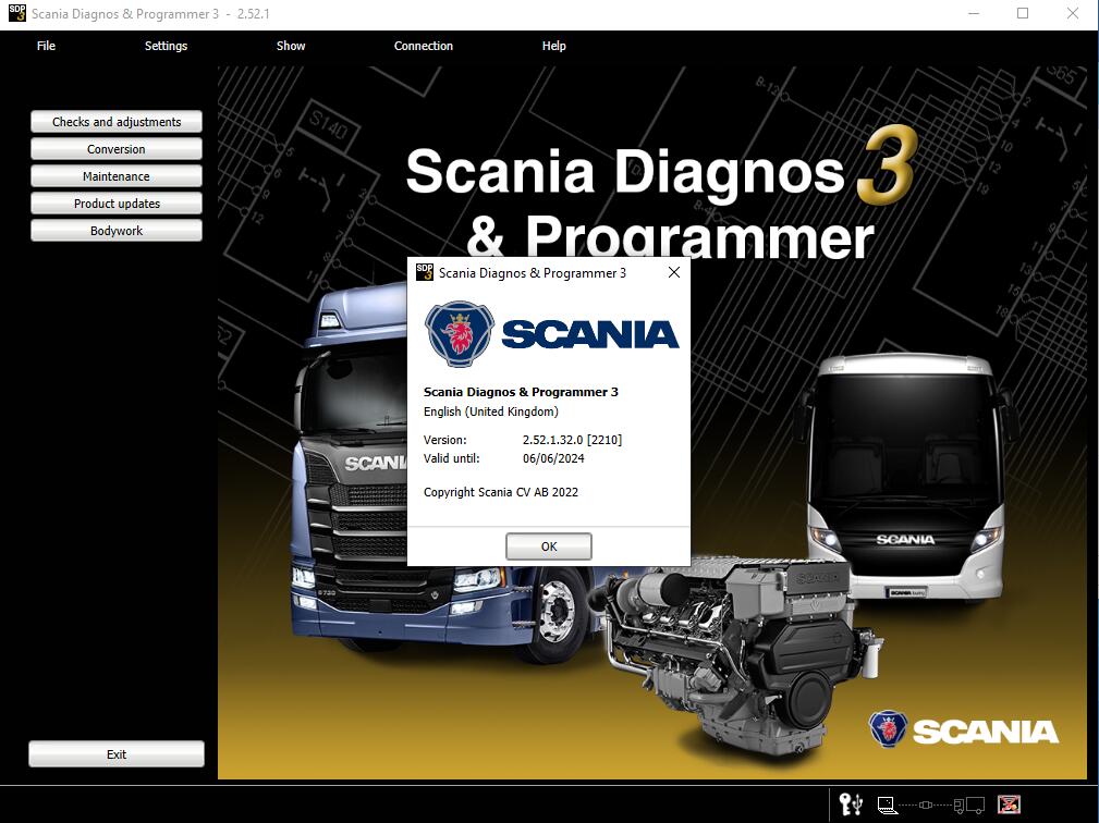 [06.2022] Scania SDP3 2.52.1 Diagnosis & Programming Software Installation Service