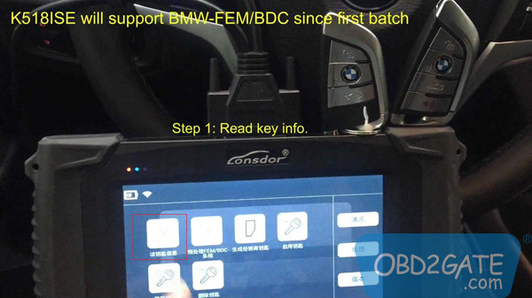 How to program BMW FEM/BDC key via Lonsdor K518ISE?