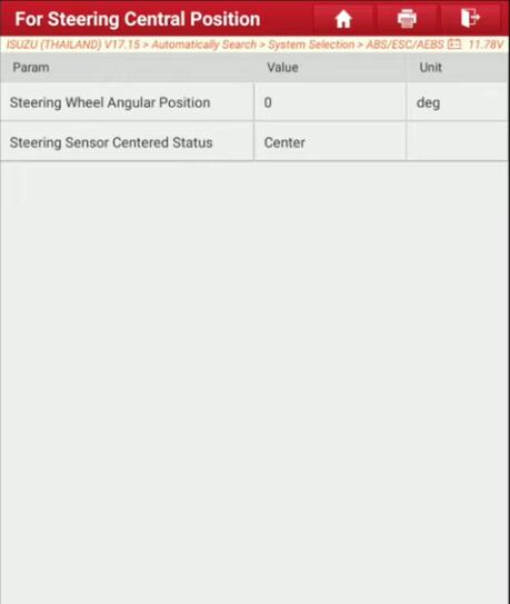 ISUZU-DMAX-2016-C07104B-Steering-Angle-Sensor-Reset-by-Launch-X431-10