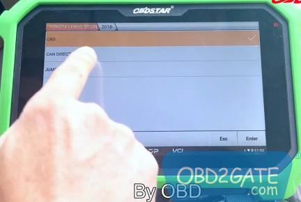 How to use OBDSTAR X300 DP Plus to read data of TOYOTA?