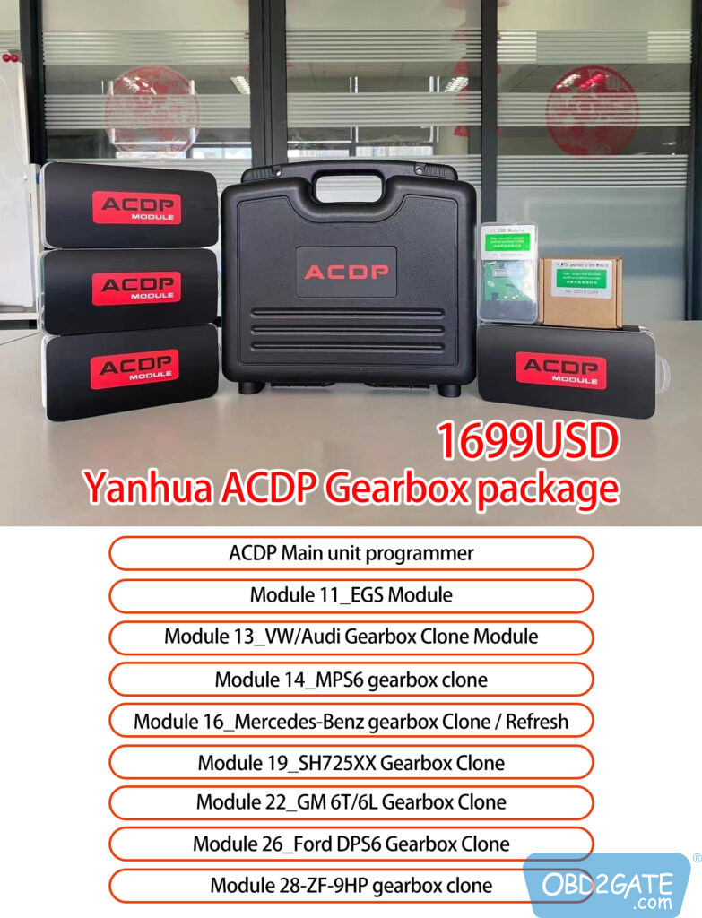 Yanhua ACDP Gearbox clone & refresh No soldering