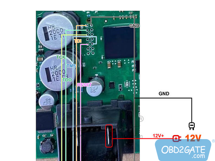 Lonsdor K518ISE K-Prog2 Volvo CEM (2 CPU and 1 CPU) Pinouts