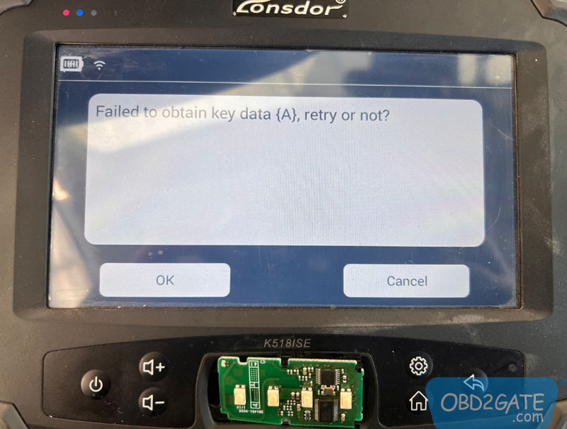 Solution:Lonsdor K518ISE FT Smart Key Failed to Obtain Key Data