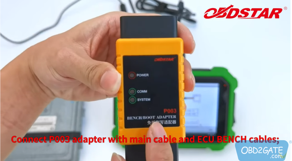 How to use OBDSTAR X300DP Plus program Continental PCR2.1 key on Bench?