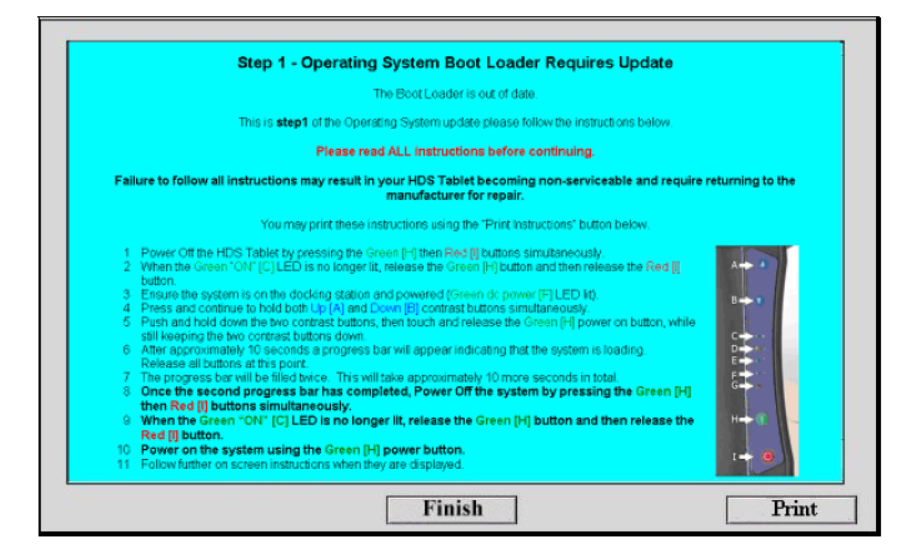 GDS2200 CE Operating System Update Procedure