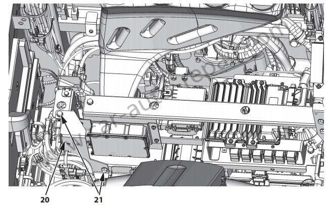 HITACHI ZX-7 Excavator GSM Removal Guide