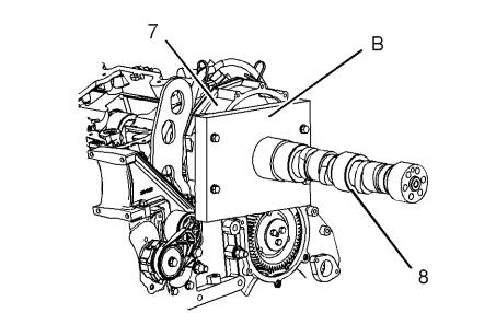 如何拆卸Perkins 2506-15工业发动机的凸轮轴（6）