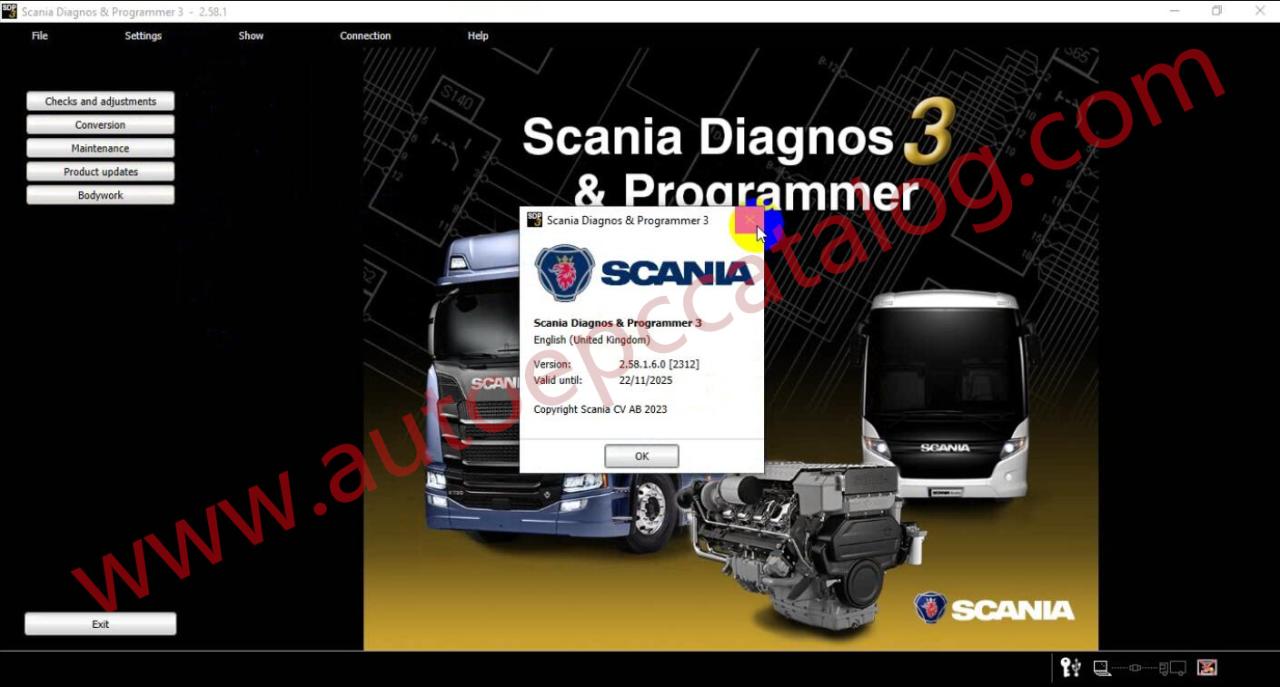 2023.09 Scania SDP3 2.58.1 2.54.1 100% Work Version