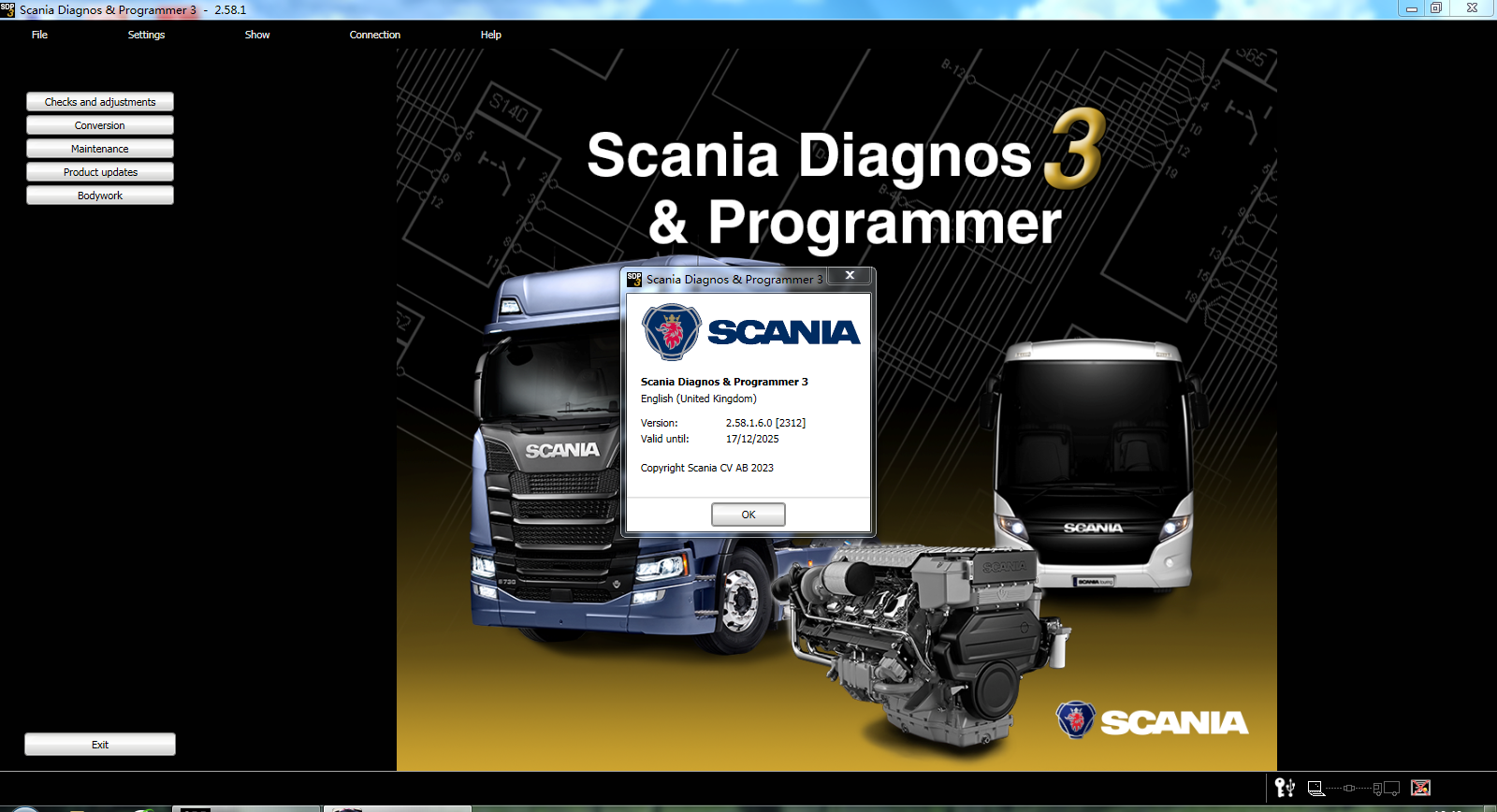 Scania SDP3 2.58.1 Scania Diagnos & Programmer 3 v2.58.1 latest software version available