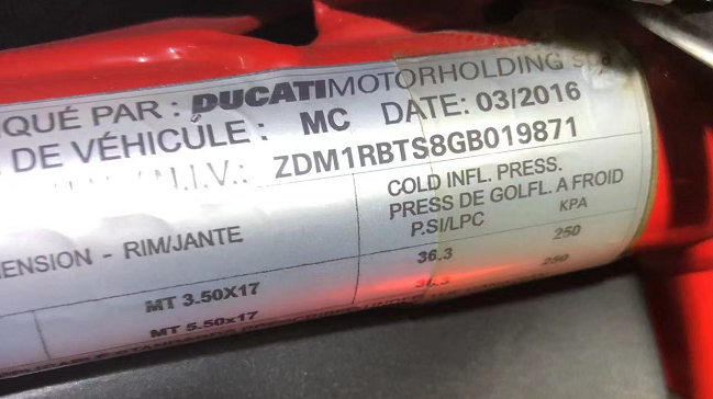 2016 DUCATI MONSTER 821 EU3 ODOMETER RECALIBRATION