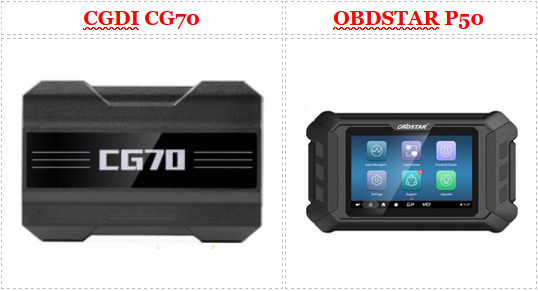 CGDI CG70 vs. OBDSTAR P50