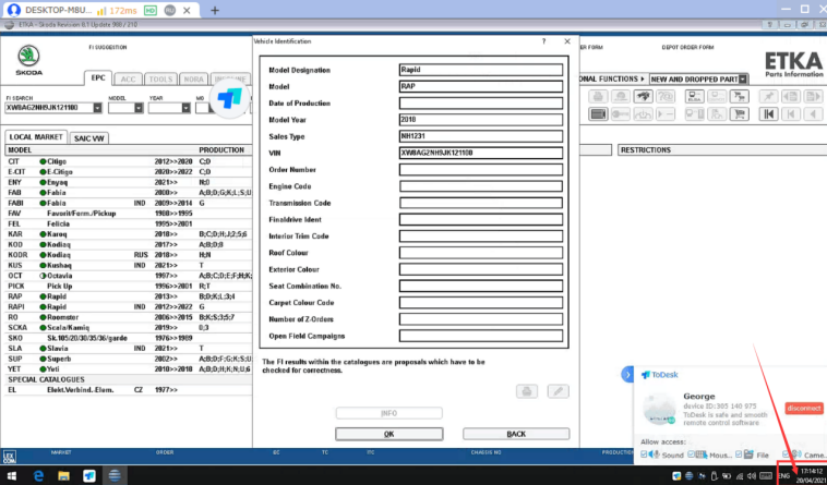 How Can i do For “ VAS6154 Cant Get ETKA Open “ ?