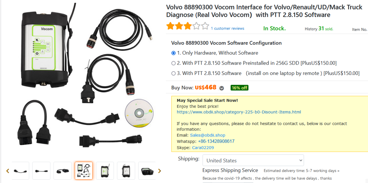 How to Do for Error in Tech Tool with Volvo Vocom ?